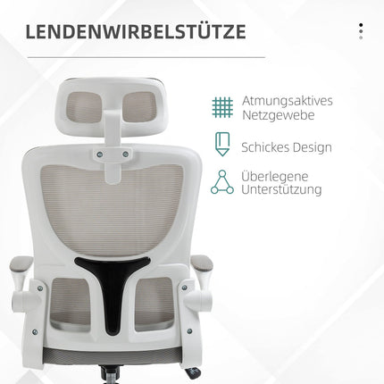 Ergonomická kancelářská židle, nastavitelná výška, bederní opěrka