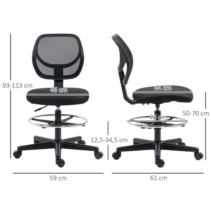 Ergonomická kancelářská židle, nastavitelná výška a opěrný kruh