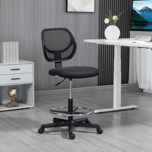 Ergonomická kancelářská židle, nastavitelná výška a opěrný kruh