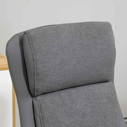 Ergonomická kancelářská židle, nastavitelná PU kůže, otáčení 360°, šedá