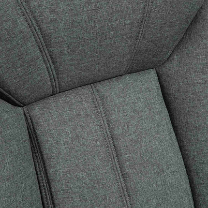 Ergonomická kancelářská židle, polstrované područky, šedá