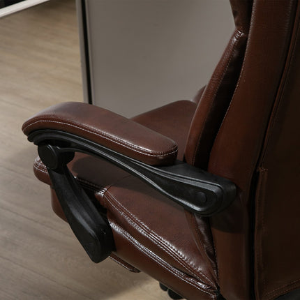 Ergonomická kancelářská židle, polohovací, umělá kůže