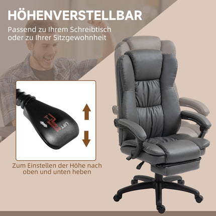 Ergonomická kancelářská židle s masáží a odpočinkovou polohou