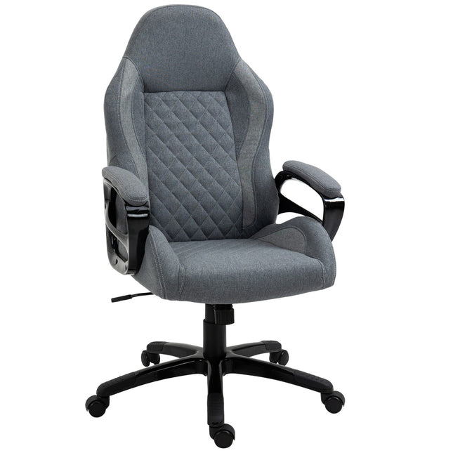Ergonomická kancelářská židle s masáží, nastavitelná výška, šedá