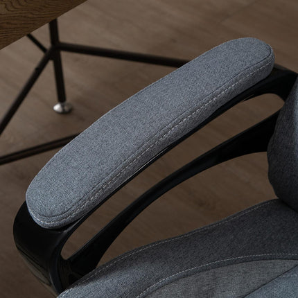 Ergonomická kancelářská židle s masáží, nastavitelná výška, šedá