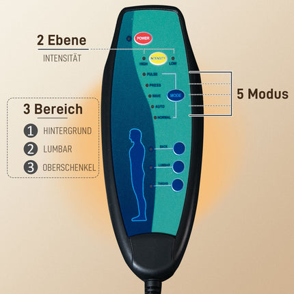 Ergonomická kancelářská židle s masáží, nastavitelná výška, šedá