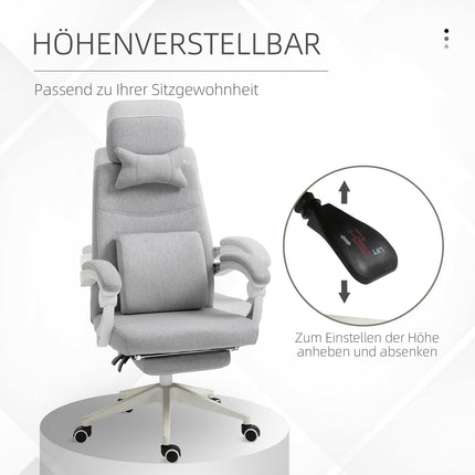 Ergonomická herní kancelářská židle, kolečka a nastavitelná výška