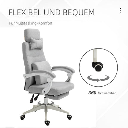 Ergonomická herní kancelářská židle, kolečka a nastavitelná výška