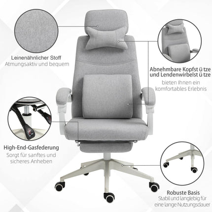Ergonomická herní kancelářská židle, kolečka a nastavitelná výška
