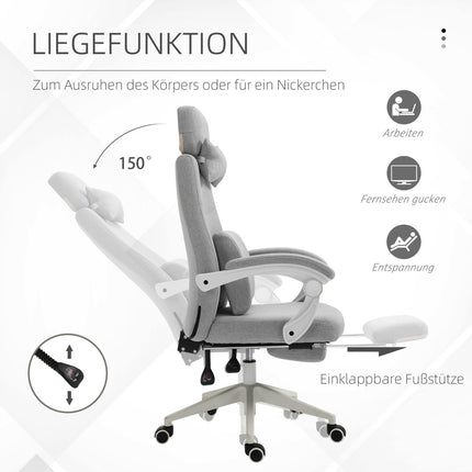 Ergonomická herní kancelářská židle, kolečka a nastavitelná výška