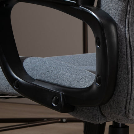 Ergonomická herní kancelářská židle, nastavitelná výška, masáž, šedá