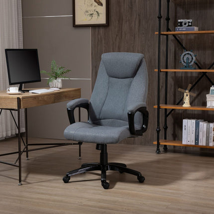 Ergonomická herní kancelářská židle, nastavitelná výška, masáž, šedá