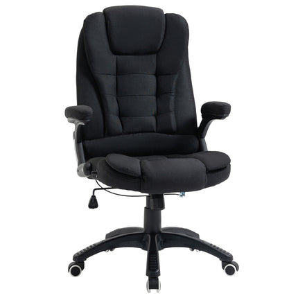 Ergonomická kancelářská židle, nastavitelná výška, černý polyester