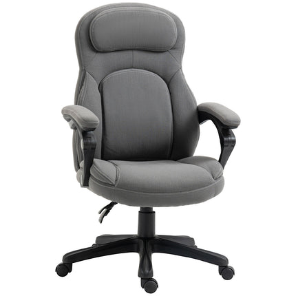 Ergonomická otočná kancelářská židle, výškově nastavitelná, vzhled lnu