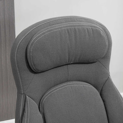 Ergonomická otočná kancelářská židle, výškově nastavitelná, vzhled lnu