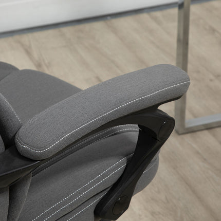 Ergonomická otočná kancelářská židle, výškově nastavitelná, vzhled lnu