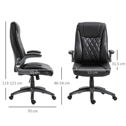 Ergonomická kancelářská židle, otočná - výškově nastavitelná, černá