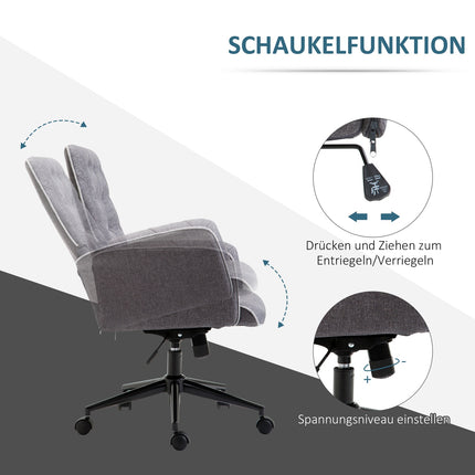 Ergonomická kancelářská židle, výškově nastavitelná, otočná funkce