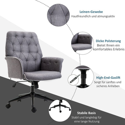 Ergonomická kancelářská židle, výškově nastavitelná, otočná funkce