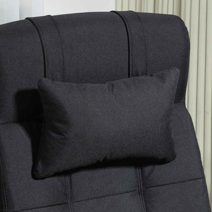 Office Chair with Footrest, Ergonomic Swivel Chair, Black