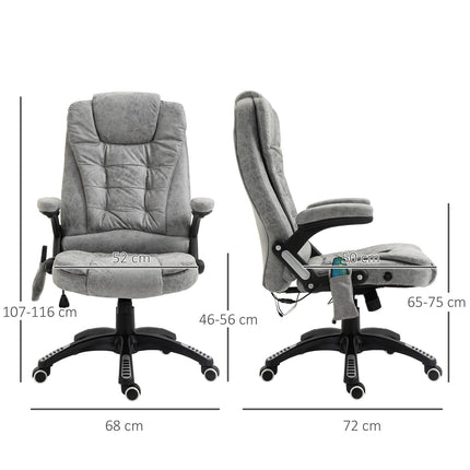Ergonomická kancelářská židle s vyhříváním a masáží, nastavitelná výška