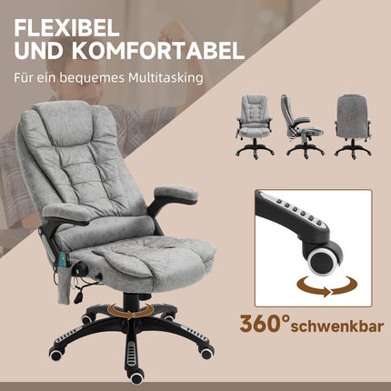 Ergonomická kancelářská židle s vyhříváním a masáží, nastavitelná výška