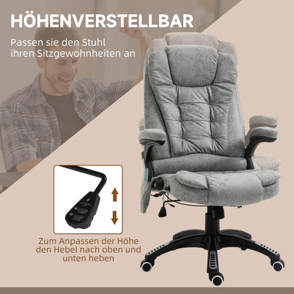 Ergonomická kancelářská židle s vyhříváním a masáží, nastavitelná výška