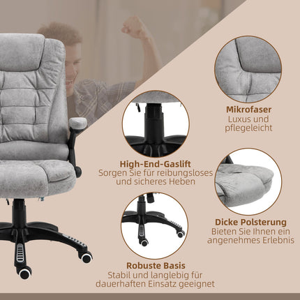 Ergonomická kancelářská židle s vyhříváním a masáží, nastavitelná výška