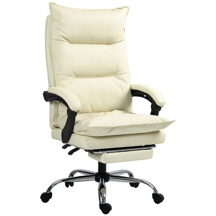 Ergonomická kancelářská židle, výškově nastavitelná, sklon 155°, béžová