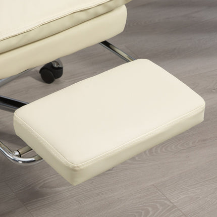 Ergonomická kancelářská židle, výškově nastavitelná, sklon 155°, béžová