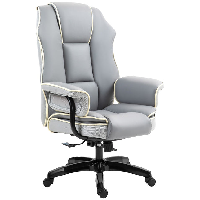 Ergonomická židle k psacímu stolu, skládací a výškově nastavitelná, šedá