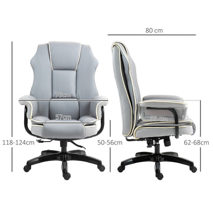 Ergonomická židle k psacímu stolu, skládací a výškově nastavitelná, šedá