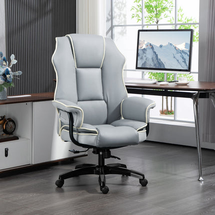 Ergonomická židle k psacímu stolu, skládací a výškově nastavitelná, šedá