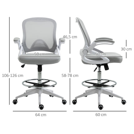 Ergonomická kancelářská židle, síťované opěradlo, nastavitelná výška, černá