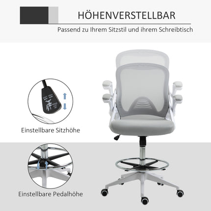 Ergonomická kancelářská židle, síťované opěradlo, nastavitelná výška, černá