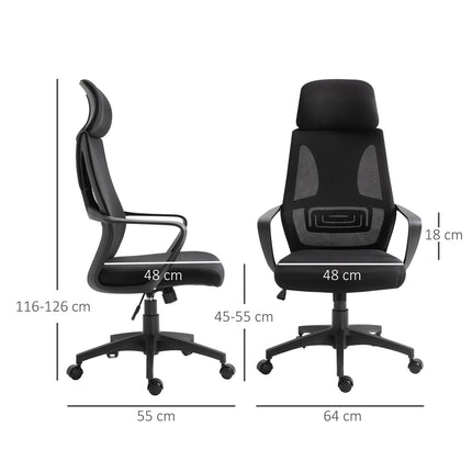 Ergonomická kancelářská židle, nastavitelná výška, bederní opěrka