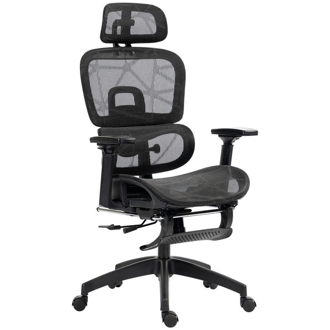 Ergonomická kancelářská židle s opěrkou hlavy, bederní opěrkou, otočná