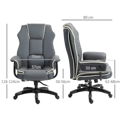 Ergonomická polohovací kancelářská židle, umělá kůže, nastavitelná