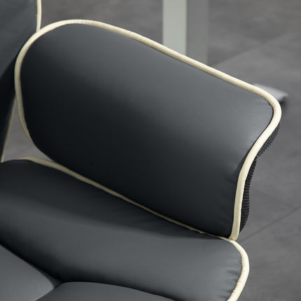 Ergonomická polohovací kancelářská židle, umělá kůže, nastavitelná