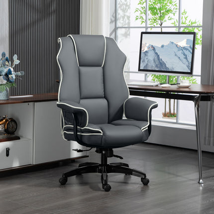 Ergonomická polohovací kancelářská židle, umělá kůže, nastavitelná
