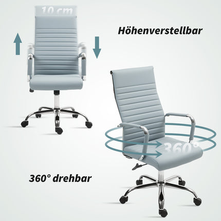 Ergonomická kancelářská židle, nastavitelná výška, umělá kůže