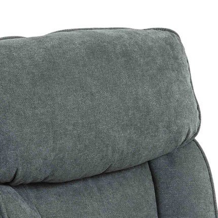 Ergonomická šedá kancelářská židle, vzhled lnu, výškově nastavitelná