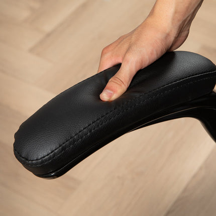 Ergonomická kancelářská židle, polohovací a otočná, černá