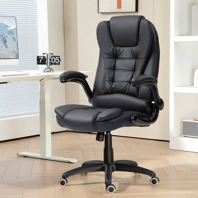 Ergonomická kancelářská židle, polohovací a otočná, černá