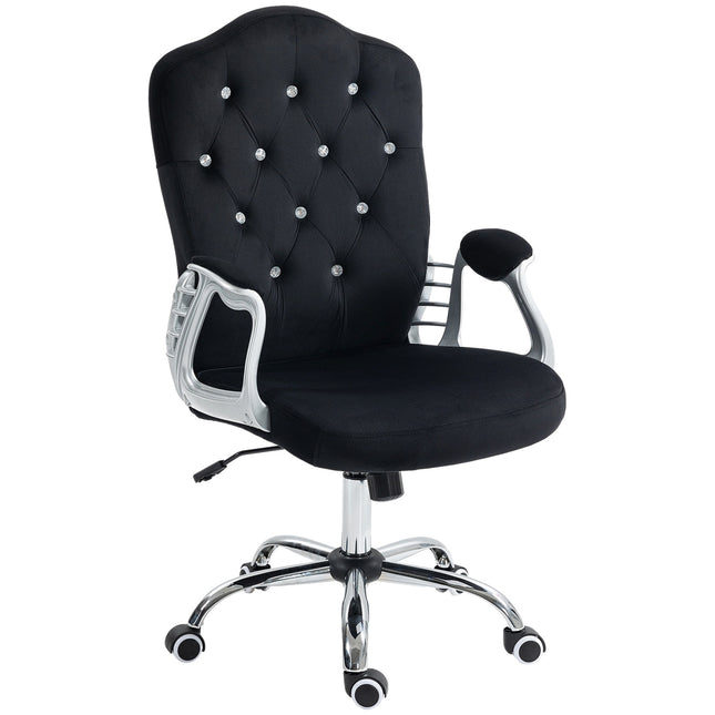 Ergonomická kancelářská židle ze syntetické kůže, nastavitelná, černá