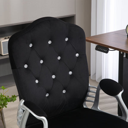 Ergonomická kancelářská židle ze syntetické kůže, nastavitelná, černá