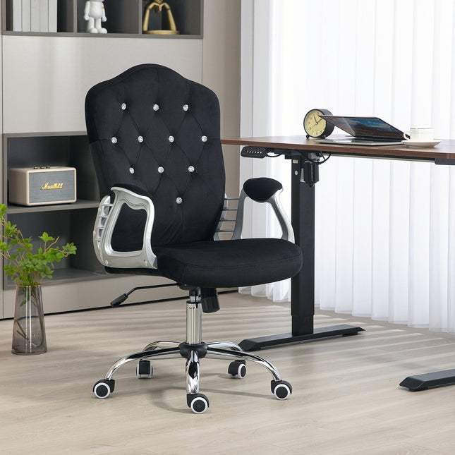 Ergonomická kancelářská židle ze syntetické kůže, nastavitelná, černá