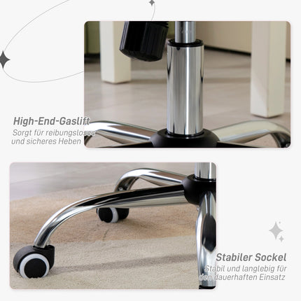 Ergonomická kancelářská židle ze syntetické kůže, nastavitelná, černá