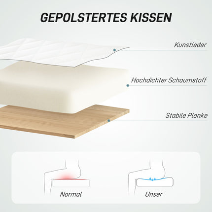 Kancelářská židle z umělé kůže, nastavitelná výška, bílá