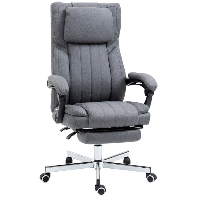 Ergonomická kancelářská židle, polohovací, masáž, šedá